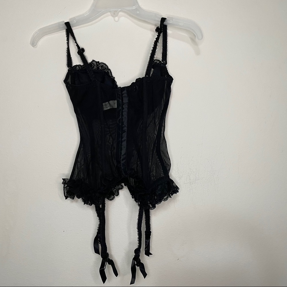Victoria’s Secret lace trim Bustier & garder strap - Picture 2 of 7